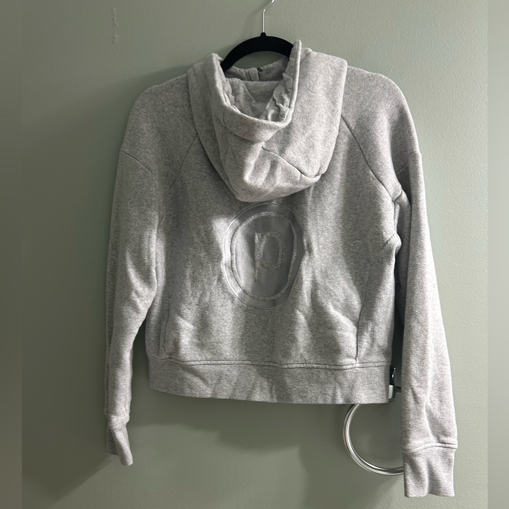 Pure barre Pilates zip up grey hoodie - Picture 2 of 7